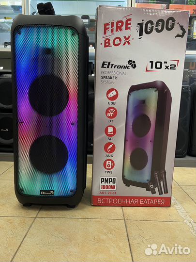 Колонка мощная караоке ElTronic 20-61 FireBox 1000