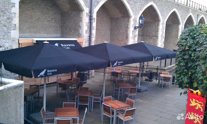 Уличный зонт от солнца в наличии. Центральная опор