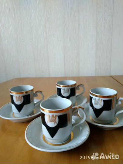 Кофейный сервиз Золотой Пегас (остатки)
