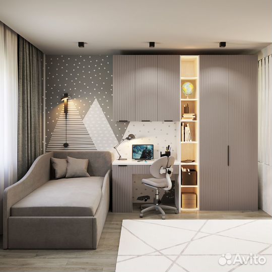 Детская, фасады в эмали