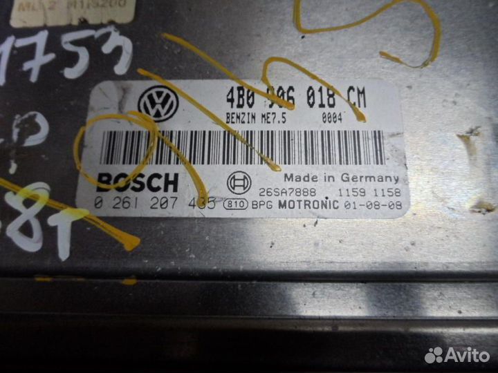 Эбу двс Volkswagen Passat B5 GP 4B0906018CM