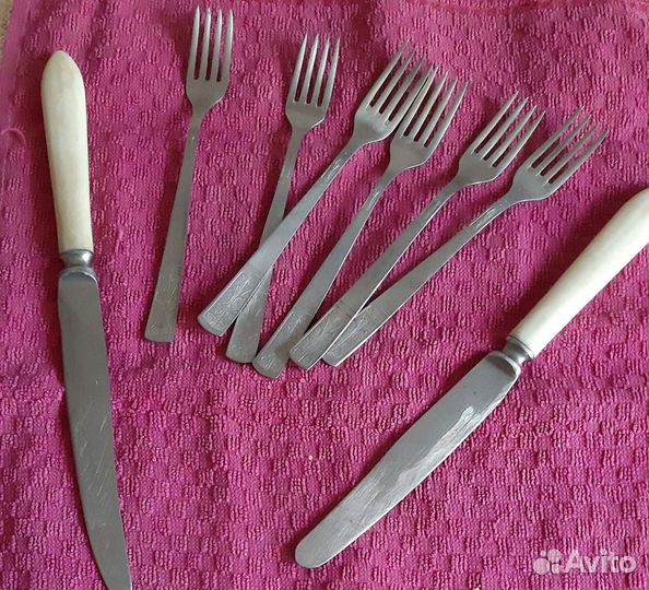 Чайные ложки и вилки для лимона