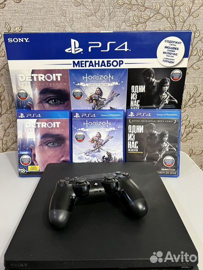 Sony playstation 4 slim 1 tb с играми