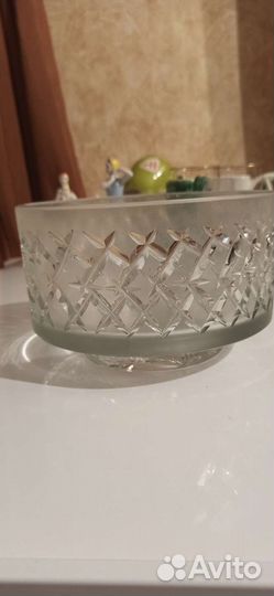 Салатник, конфетница, фруктовница хрустал