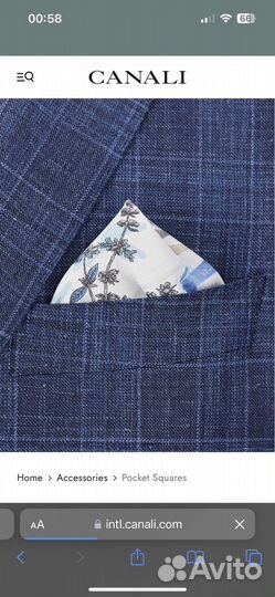 Нагрудный платок Canali оригинал новый