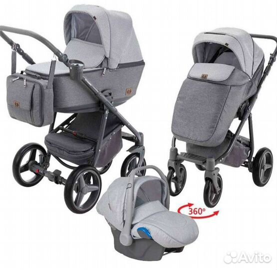 Детские коляски 3 в 1 Adamex