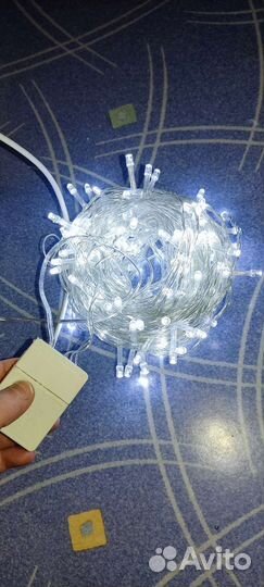 Светодиодная эллюминация холодный белый 20м