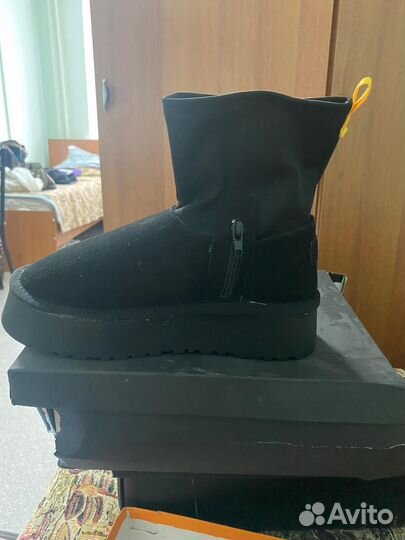 Угги зимние полусапожки с мехом, 36-38 размер