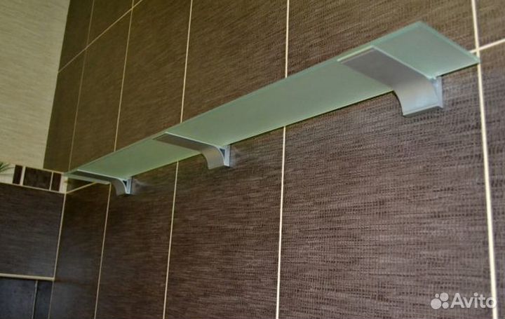 Стеклянные полки