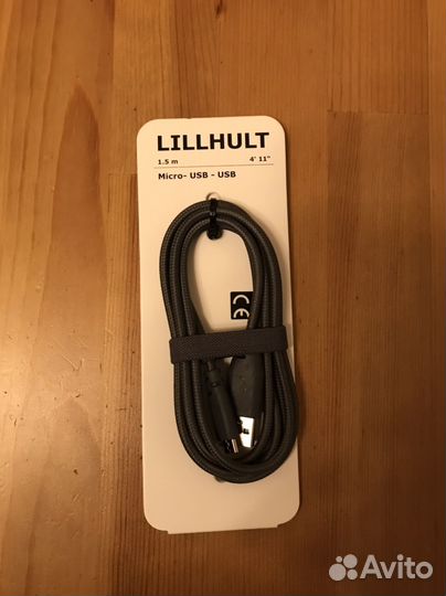 Кабель micro usb - usb Икея Lillhult лилльхульт