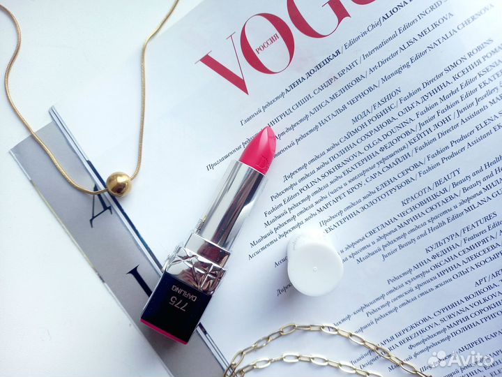 Dior rouge губная помада 775 darling тестер