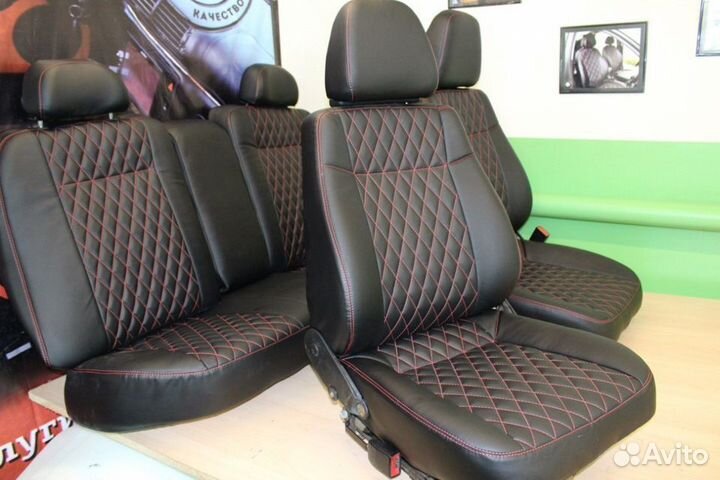 Модельные чехлы ромб на отечественные автомобили