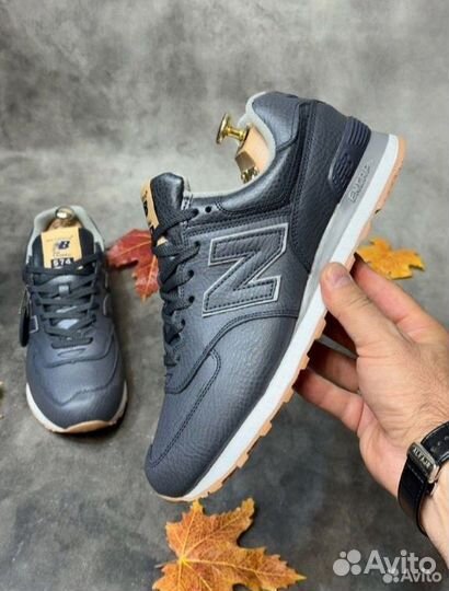 Новый Мужские Кроссовки New Balance 574 кожаные