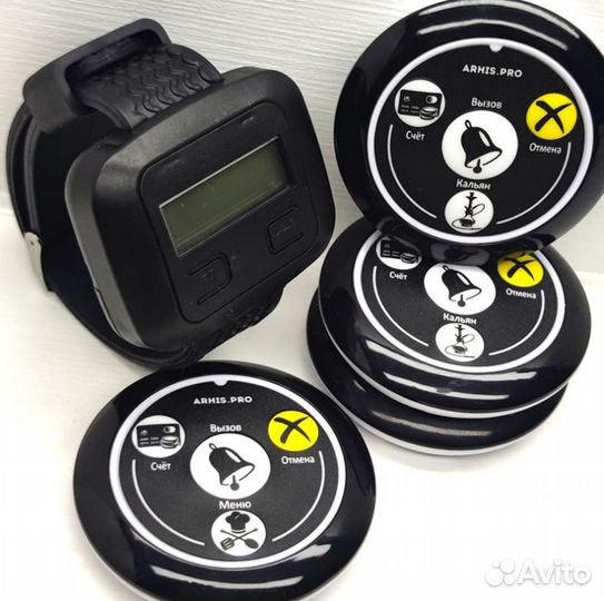 Кнопка вызова официанта и сигнальное табло вызова