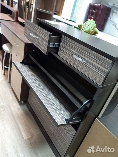 Обувница с 2 ящиками 75*28см