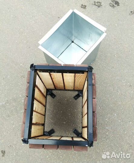 Парковая лавочка, урны