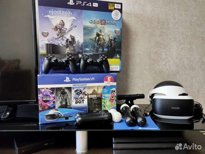Максимальный набор PlayStation 4 Pro с psvr