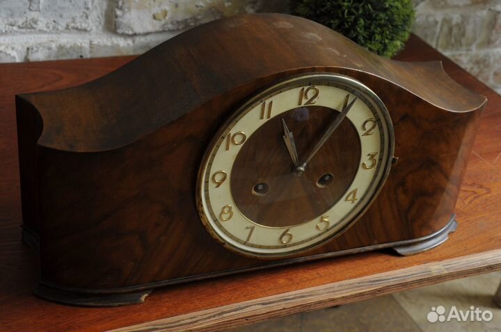 Часы настольные каминные, винтаж, Германия