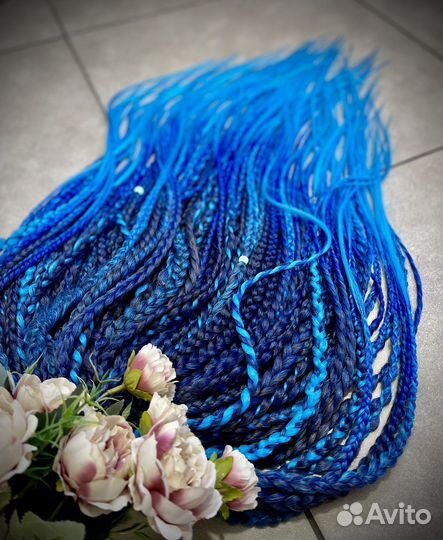 Три комплекта DE кос с яркими кончиками