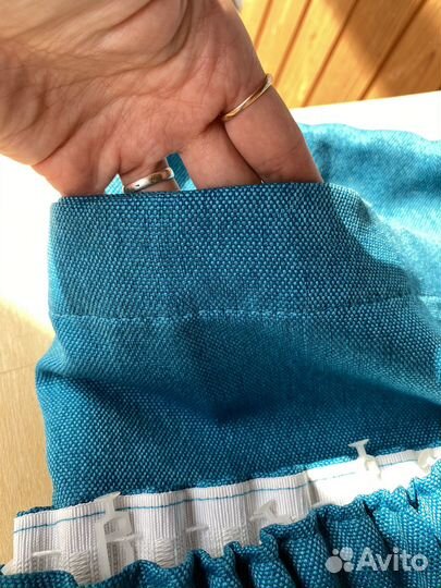 Штора на ленте с подхватом