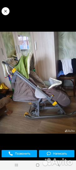 Коляска санки