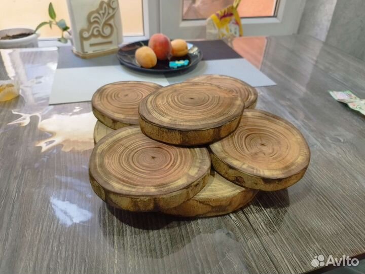 Деревянная Разделочная доска + подставки