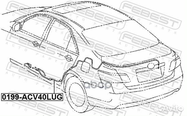 Трос открывания багажника Toyota Camry ACV40