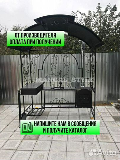 Мангал с крышей