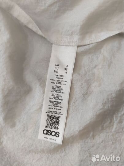 Ветровка дождевик оверсайз ASOS р. 44-46