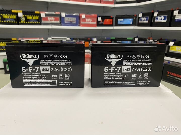 Тяговый аккумулятор RuTrike 6-F-7