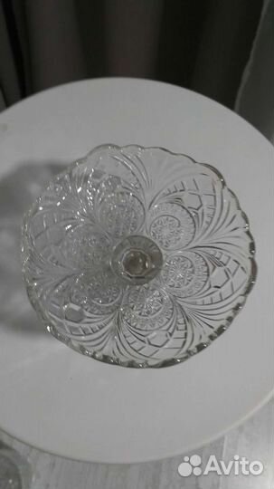 Ваза для фруктов на ножке СССР