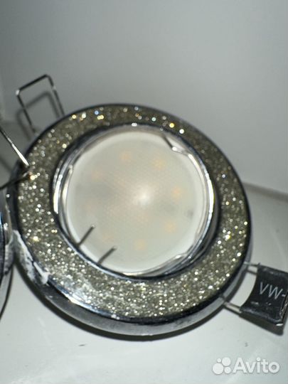 Светильники встраиваемые комплект 8 шт