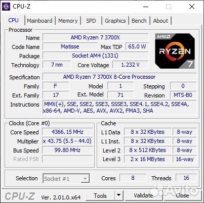 Amd Ryzen 7 3700x