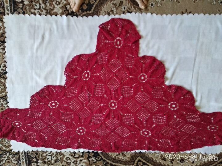 Платок-шаль ручной вязки. Новый