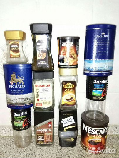 Банки от кофе и чая