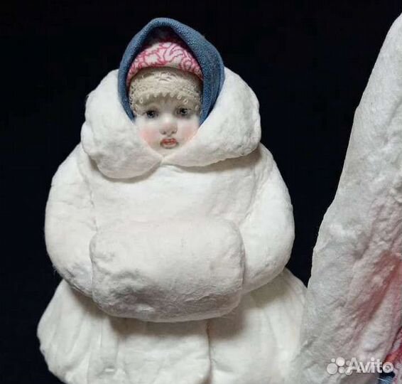 Дед Мороз и Снегурочка. Подставочная ватная