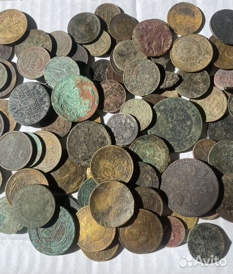Монеты царские и раннего СССР - 166 штук