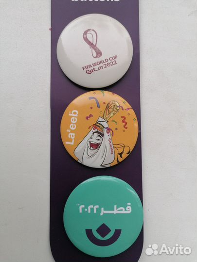 Набор значков Чемпионат мира по футболу Fifa 2022