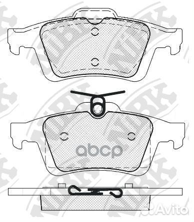 Колодки тормозные дисковые PN2702 NiBK