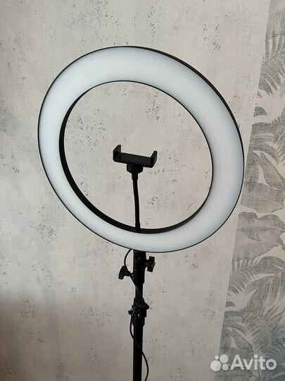 Кольцевая лампа 36 см со штативом