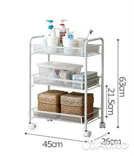 Этажерка-тележка для мастера косметологии