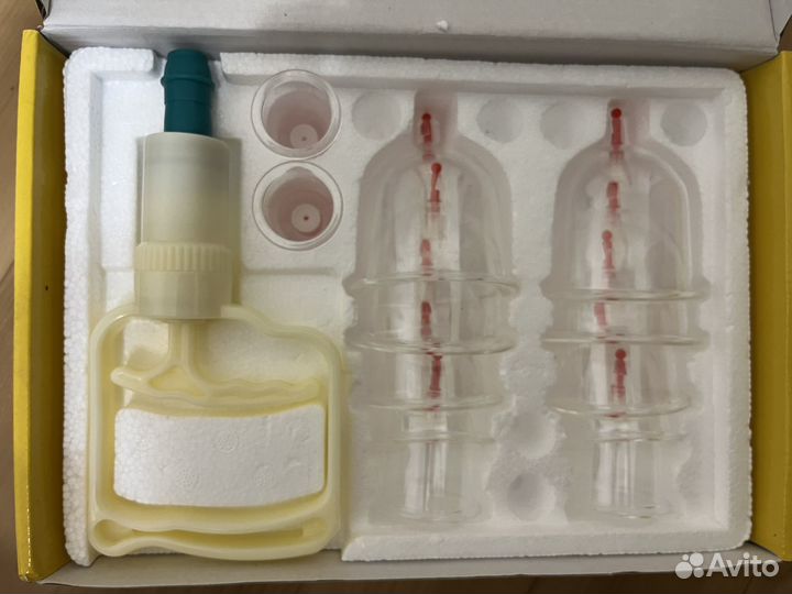 Набор вакуумных банок для массажа 12 шт + насос