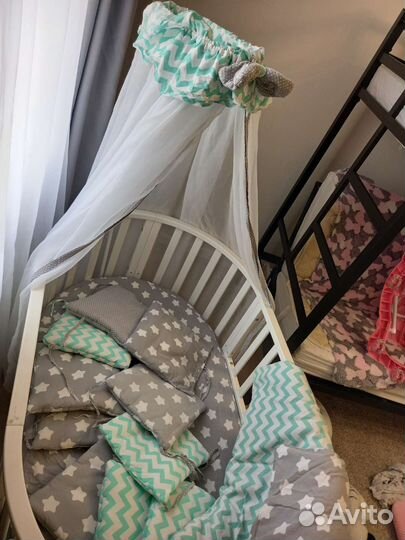 Детская кровать трансформер с маятником