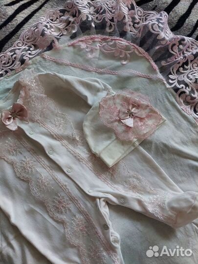 Костюм на выписку для девочки 56р