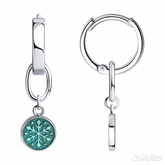 Серьги трансформеры Sokolov серебро, новые