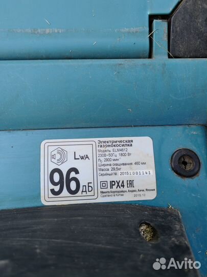 Электрическая газонокосилка бу Makita ELM 4612