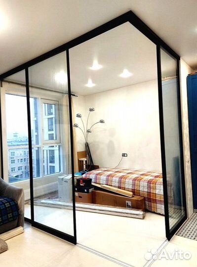 Межкомнатные перегородки из алюминия на заказ