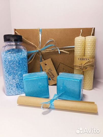 Подарочный набор женский Бомбочки и соль для ванн