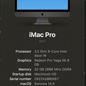 Apple iMac Pro 27 2017