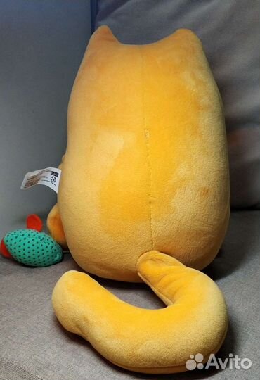 Мягкие игрушки котик, дельфин, корова